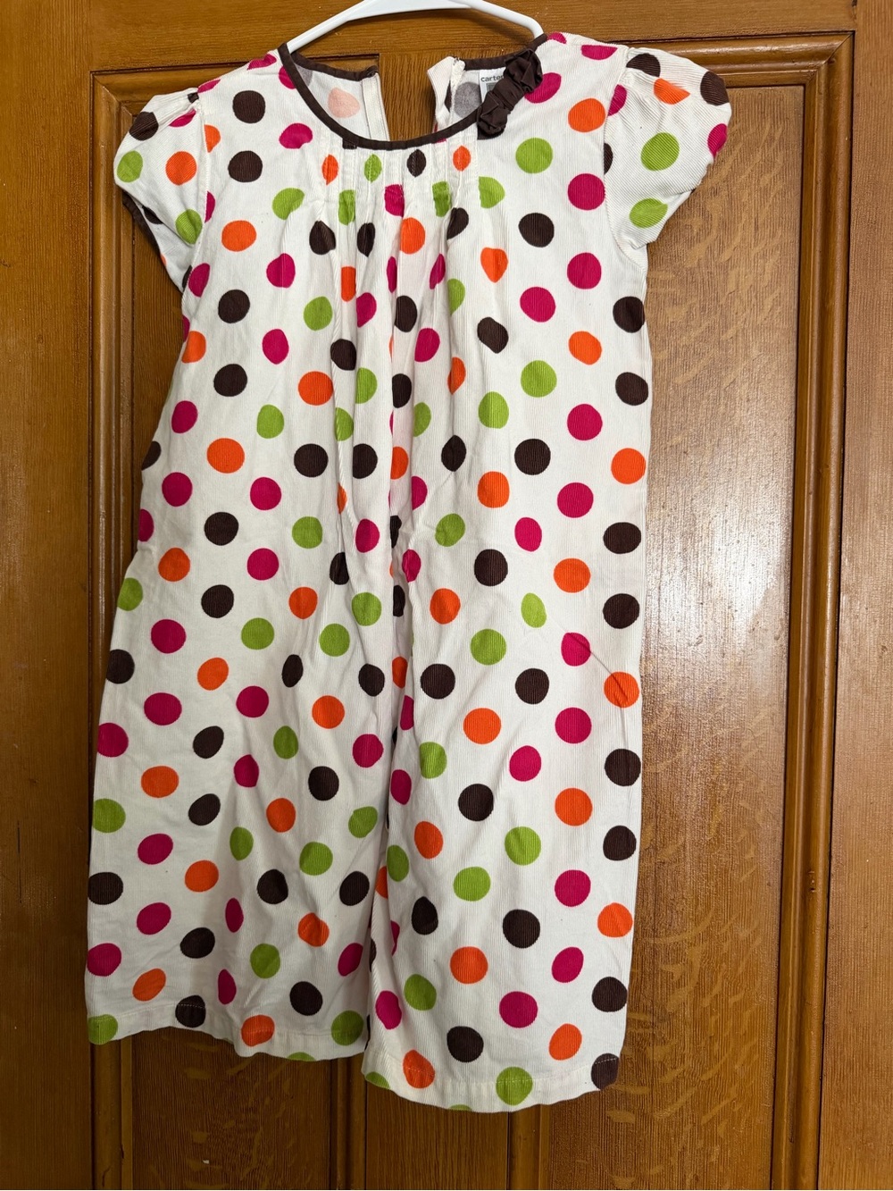 Carters Polka Dot Cotton Dress - 6X